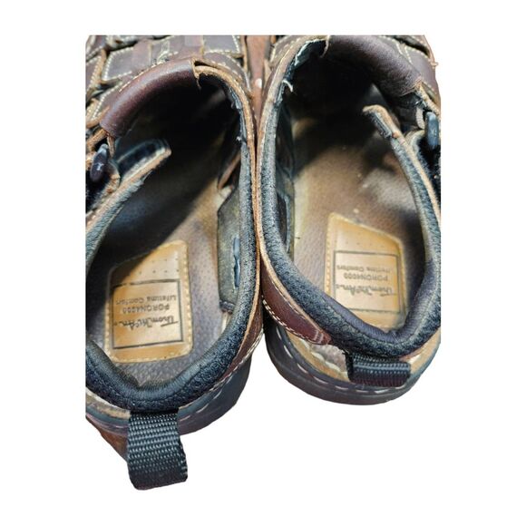 Thom McAn Men's Fisherman's Leather Sandals Size 9 Vintage 90's - Picture 6 of 7